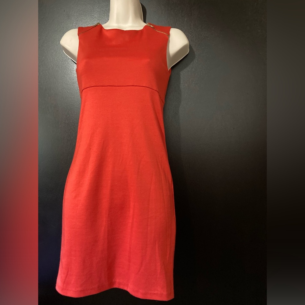 Aqua dress in poppy color NWT